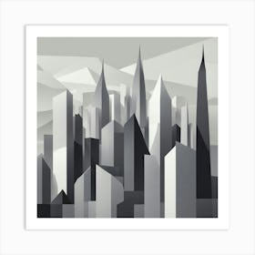 Abstract Cityscape 24 Art Print