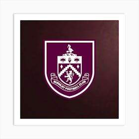 Burnley F.C Logo Wall Art 14 Art Print