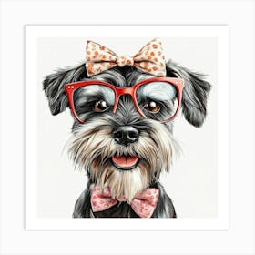 Schnauzer 44 Art Print