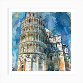 Leaning Tower Of Pisa 8 Art Print