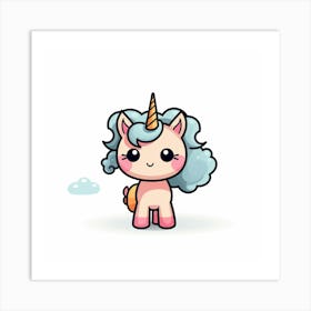 Cute Unicorn 793 Art Print