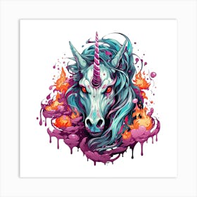 Unicorn Head 1 Art Print