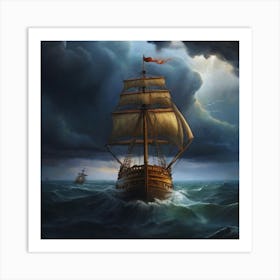 Stormy Seas.22 1 Art Print