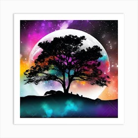 Tree In The Sky 16 Art Print