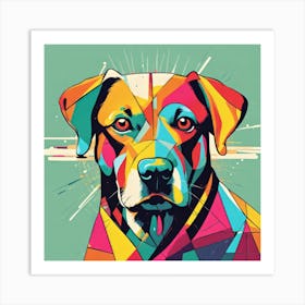 Colorful Dog Art Print