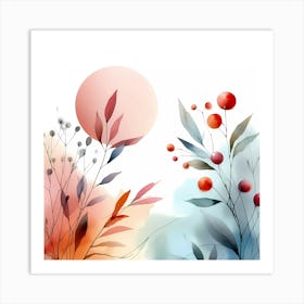 Watercolor Background Art Print