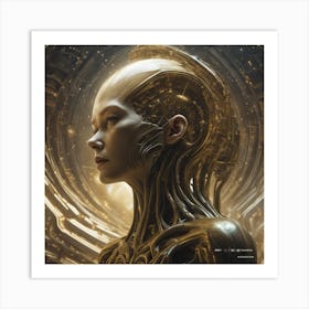 Futuristic Woman 1 Art Print