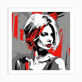 0 Woman In Ecstazy State, Drawing Illustration Louis Esrgan V1 X2plus Art Print