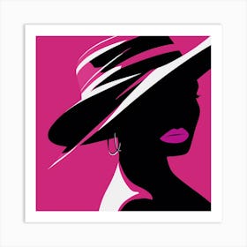 Woman In A Hat 5 Art Print