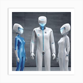 Futuristic Women 7 Art Print