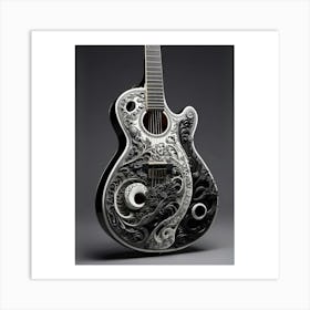 Yin and Yang in Guitar Harmony 7 Art Print