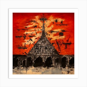 Air raid Art Print