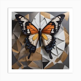 Abstract Butterfly Art Print