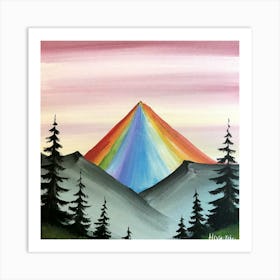 Rainbow Mountain 3 Art Print