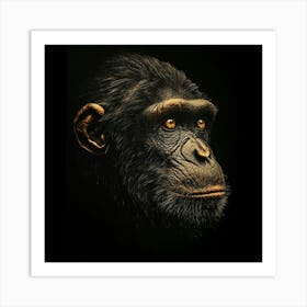 Chimpanzee 2 Art Print