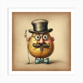 Potato Head 4 Art Print