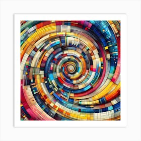 Abstract Spiral Background Art Print