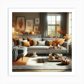 Autumn Living Room 1 Art Print