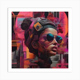 Futuristic Woman 1 Art Print