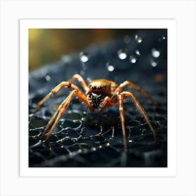 Leonardo Diffusion Xl A Majestic Arachnid Several Times Larger 0 Upscayl 4x Realesrgan X4plus Anime Art Print