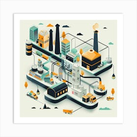 Industrial City Art Print