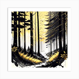 Path In The Woods 9 Art Print