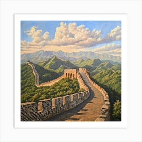 Great Wall Of China Art Art Print