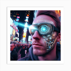 Futuristic Man 4 Art Print