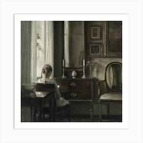 Girl In A Room 1 Art Print