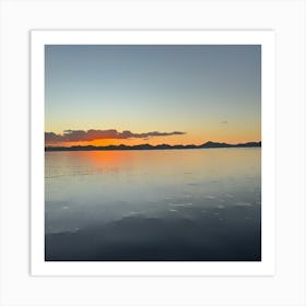 Sunset Over ocean Art Print