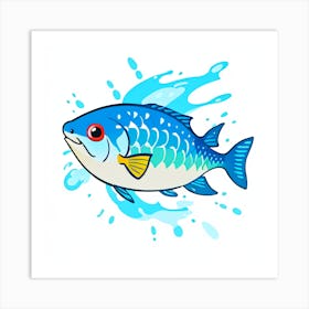 Sticker series: Wet Fish? Art Print