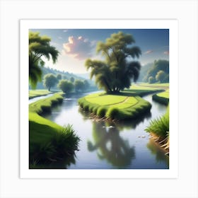 Landscape Hd Wallpaper 2 Art Print