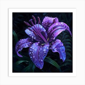 Jeweled Bloom (5) Art Print