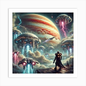 A Futuristic Depiction Of The Jovian Syndicate 1024x1024 Art Print