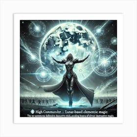 High Commander Selene Lunar Magic Art Print