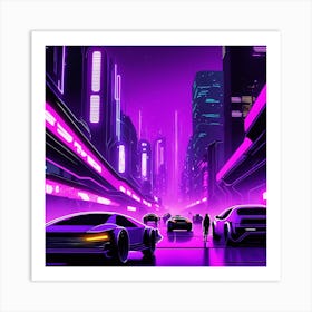 Futuristic City Art Print