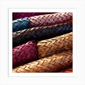 Woven Baskets Art Print