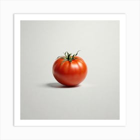 Tomato Isolated On White Art Print