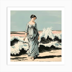 On The Beach   Art Print