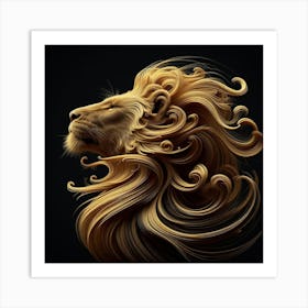 Lion Head 1 Art Print