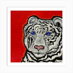 White Tiger 1 Art Print