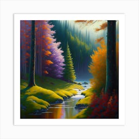 Autumn In The Forest 6 Art Print