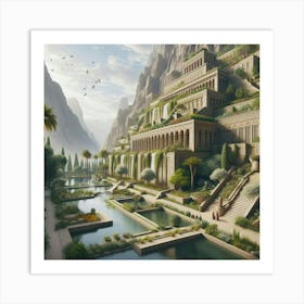 Egyptian City Art Print