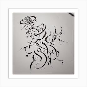 Calligraphy 1 Art Print