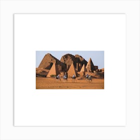 Sudan pyramids Art Print