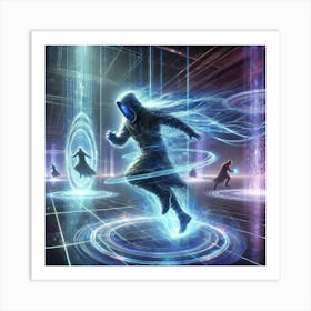 A Dynamic Depiction Of The Dimensional Cloak Abili Art Print