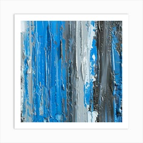 Abstract Painting, Blue, Abstract Painting Art Print