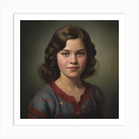 Portrait Of A Young Girl 5 Art Print