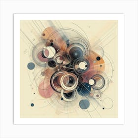 Abstract Circles 48 Art Print