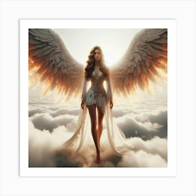 Angel With Wings Art Print